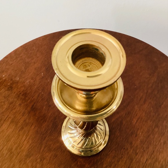 Vintage Brass Candlestick, Brass candleholder, Vintage Candlestick - Picture 4 of 5